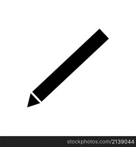 Simple pen icon. Education tool. Flat design. Write process. Black silhouette. Vector illustration. Stock image. EPS 10.. Simple pen icon. Education tool. Flat design. Write process. Black silhouette. Vector illustration. Stock image.