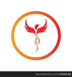 simple Phoenix logo design vector illustration