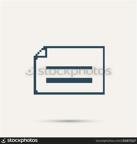 Simple pixel icon dialog messages. Vector design.. Simple pixel icon dialog messages. Vector design