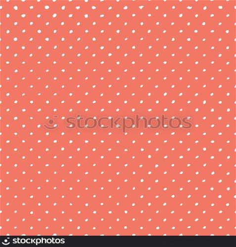 Simple Polka Seamless for your design. Handdrawn. EPS10 vector.