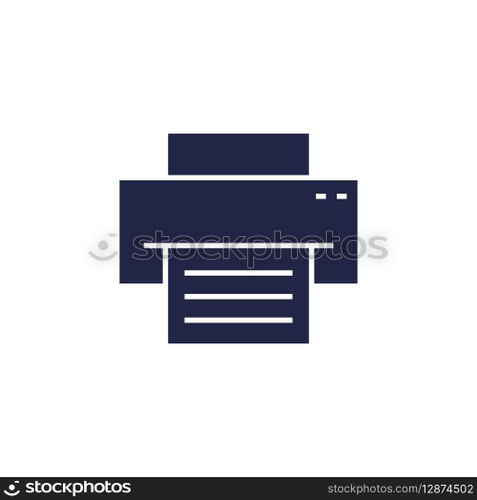 Simple Printer Icon Vector Template