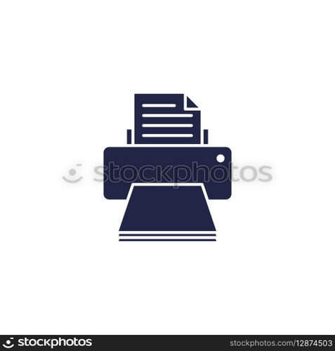 Simple Printer Icon Vector Template