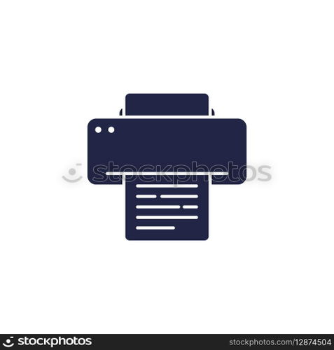 Simple Printer Icon Vector Template