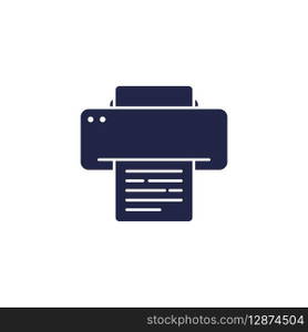 Simple Printer Icon Vector Template