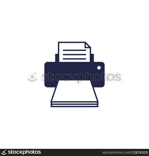 Simple Printer Icon Vector Template