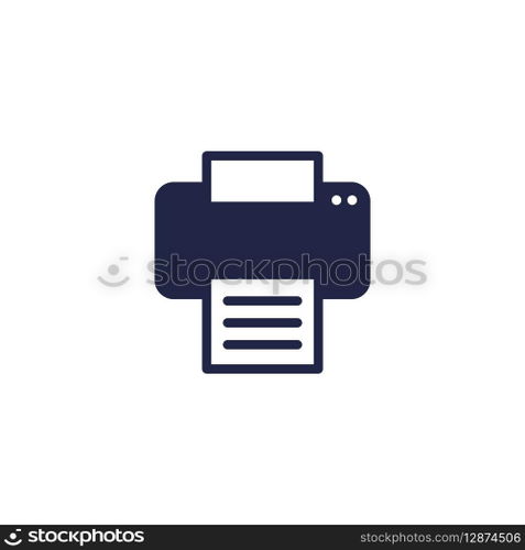 Simple Printer Icon Vector Template