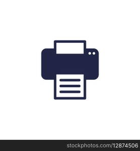 Simple Printer Icon Vector Template