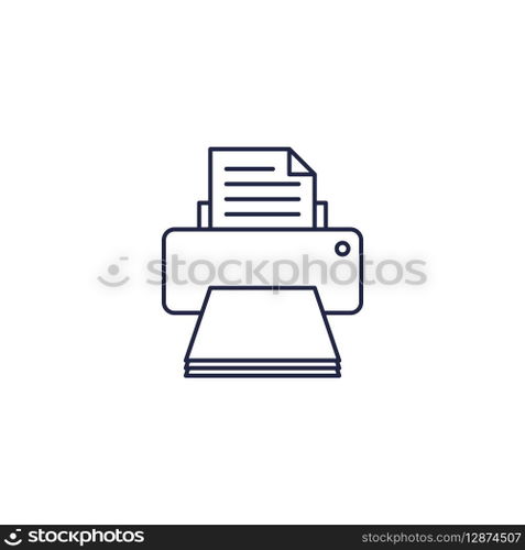 Simple Printer Icon Vector Template