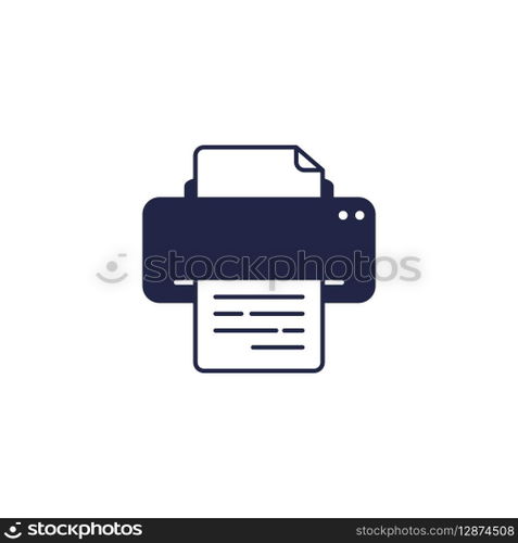 Simple Printer Icon Vector Template