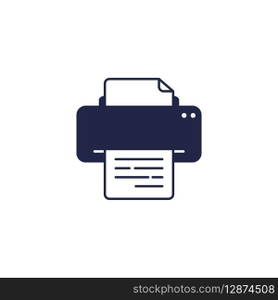 Simple Printer Icon Vector Template
