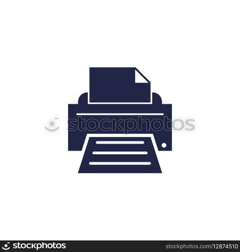 Simple Printer Icon Vector Template
