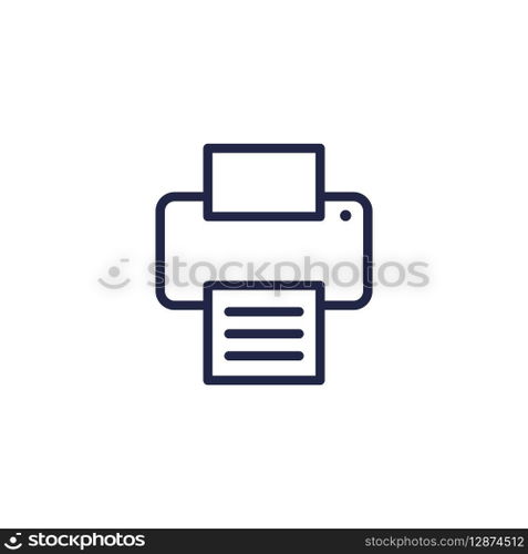 Simple Printer Icon Vector Template