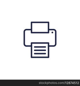 Simple Printer Icon Vector Template