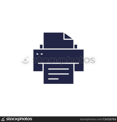 Simple Printer Icon Vector Template