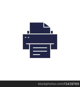 Simple Printer Icon Vector Template