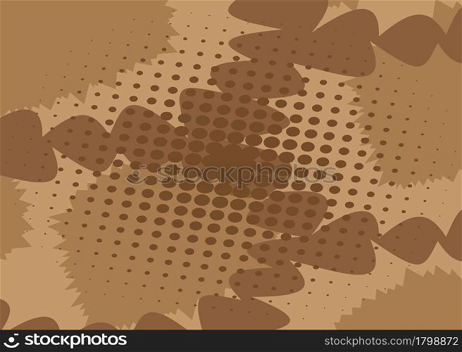Simple retro comic background with rays and halftone dots, cartoon pop art style wallpaper. Vector illustration, colored template.