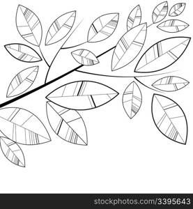 simple retro shape leaves background