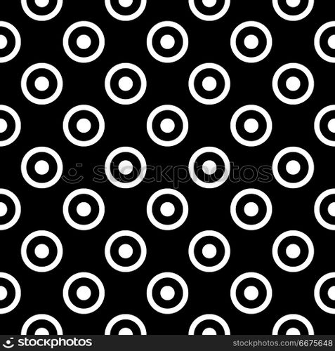 Simple seamless circle pattern