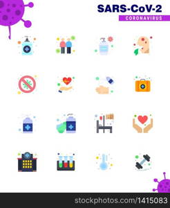 Simple Set of Covid-19 Protection Blue 25 icon pack icon included bacteria, man, bottle, healthcare, vomit viral coronavirus 2019-nov disease Vector Design Elements