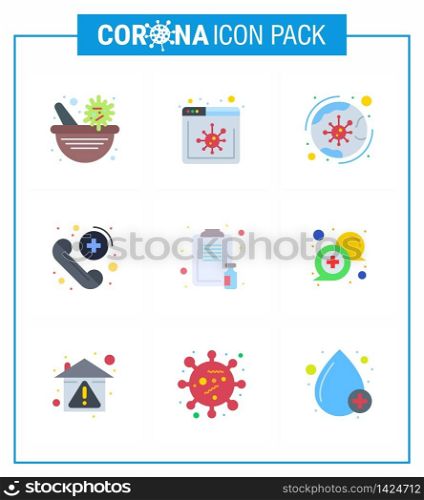 Simple Set of Covid-19 Protection Blue 25 icon pack icon included healthcare, care, virus, medical, call viral coronavirus 2019-nov disease Vector Design Elements