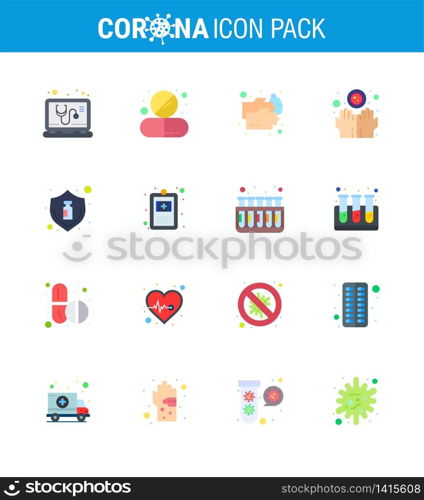 Simple Set of Covid-19 Protection Blue 25 icon pack icon included infect, disease, tablet, dirty, washing viral coronavirus 2019-nov disease Vector Design Elements