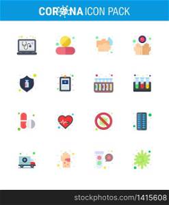 Simple Set of Covid-19 Protection Blue 25 icon pack icon included infect, disease, tablet, dirty, washing viral coronavirus 2019-nov disease Vector Design Elements