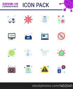 Simple Set of Covid-19 Protection Blue 25 icon pack icon included medical electronics, vaccine, microorganism, dropper, drug viral coronavirus 2019-nov disease Vector Design Elements