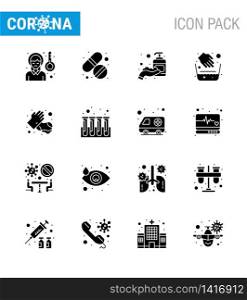 Simple Set of Covid-19 Protection Blue 25 icon pack icon included soap, medical, care, hygiene, sanitizer viral coronavirus 2019-nov disease Vector Design Elements