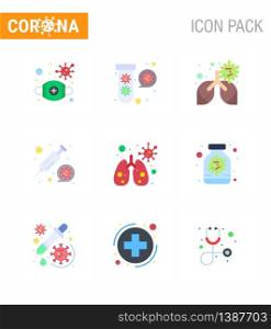 Simple Set of Covid-19 Protection Blue 25 icon pack icon included vaccine, medicine, tubes, coronavirus, lung viral coronavirus 2019-nov disease Vector Design Elements