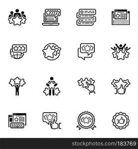 Simple Set of Testimonials Related Vector Line Icons. Contains such Icons as Best Choice, Customer Choice, Appreciation, Feedback, Review, Rating symbols. Simple Set of Testimonials Related Icons