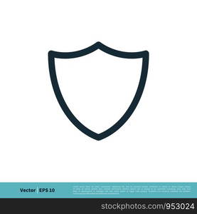 Simple Shield Icon Vector Logo Template Illustration Design. Vector EPS 10.