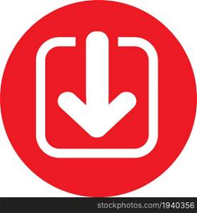 simple sign download icon symbol