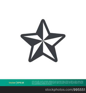 Simple Star Shape Icon Vector Logo Template Illustration Design. Vector EPS 10.