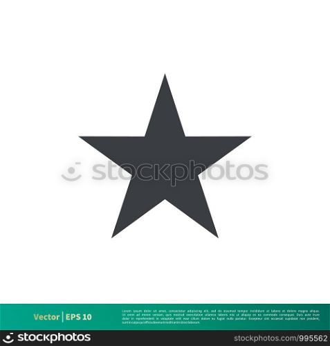 Simple Star Shape Icon Vector Logo Template Illustration Design. Vector EPS 10.