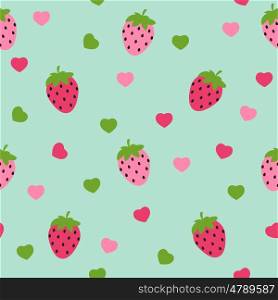 Simple Strawberry Seamless Pattern Background Vector Illustration EPS10. Simple Strawberry Seamless Pattern Background Vector Illustratio