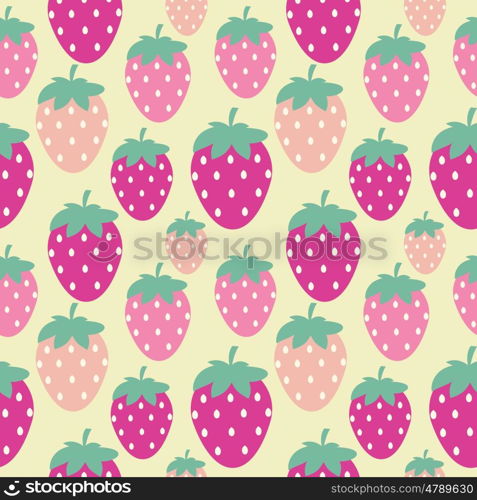 Simple Strawberry Seamless Pattern Background Vector Illustration EPS10. Simple Strawberry Seamless Pattern Background Vector Illustratio