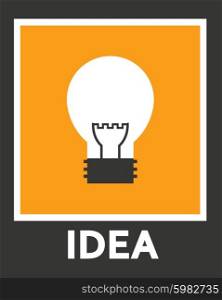 Simple stylish icon bulb. Vector electro design.. Simple stylish icon bulb. Vector electro design
