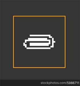 Simple stylish pixel icon clip. Vector design.. Simple stylish pixel icon clip. Vector design