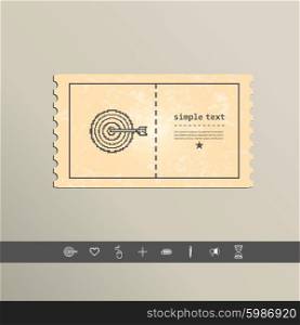 Simple stylish pixel icon darts. Vector design.. Simple stylish pixel icon darts. Vector design