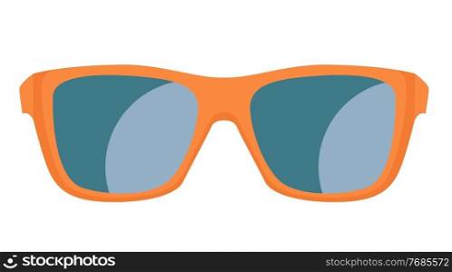 Simple sun glasses icon isolated on white background. Vector Illustration. Simple sun glasses icon isolated on white background. Vector Illustration EPS10