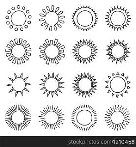 Simple Sun Icons.
