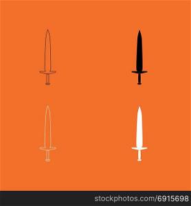 Simple sword icon .