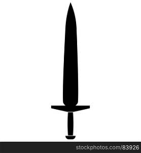 Simple sword icon .