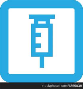 Simple Syringe icon sign design