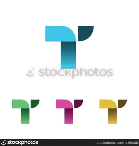 Simple T Letter Initial Symbol