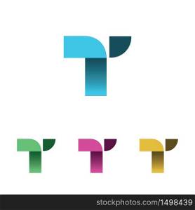 Simple T Letter Initial Symbol