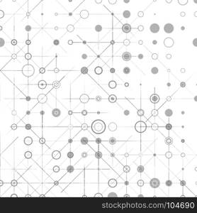 Simple triangular pattern. Geometric simple minimalistic background. Triangles dotted pattern. Vector illustration