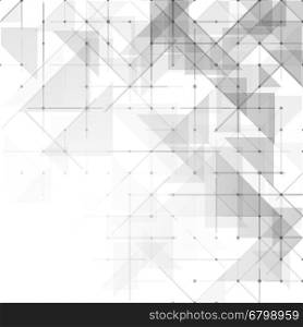 Simple triangular pattern. Geometric simple minimalistic background. Triangles dotted pattern. Vector illustration