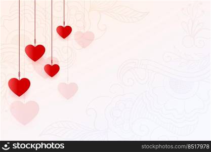 simple valentines day background with text space
