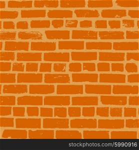 Simple vector background of old brickwork design.. Simple vector background of old brickwork design